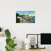 Uitzicht van vuurtoren van Point Atkinson 2 Poster (Thuiskantoor)