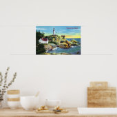 Uitzicht van vuurtoren van Point Atkinson 2 Poster (Keuken)