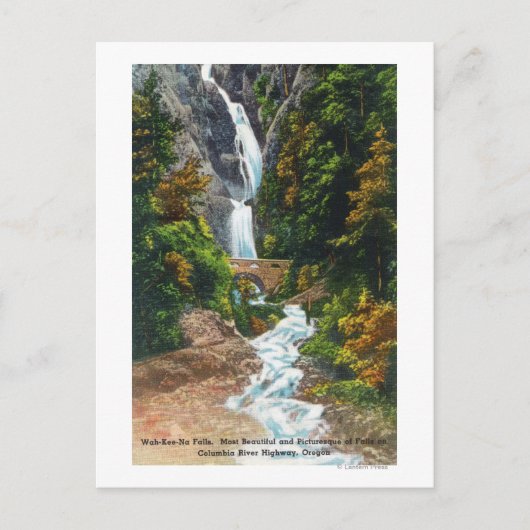 Uitzicht van Wah-Kee-Na-Herfsten Briefkaart (Voorkant)