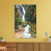 Uitzicht van Wah-Kee-Na-Herfsten Canvas Afdruk (Insitu (Woonkamer))