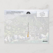 Uitzicht van Waikiki Beach en Diamond Head Briefkaart (Achterkant)