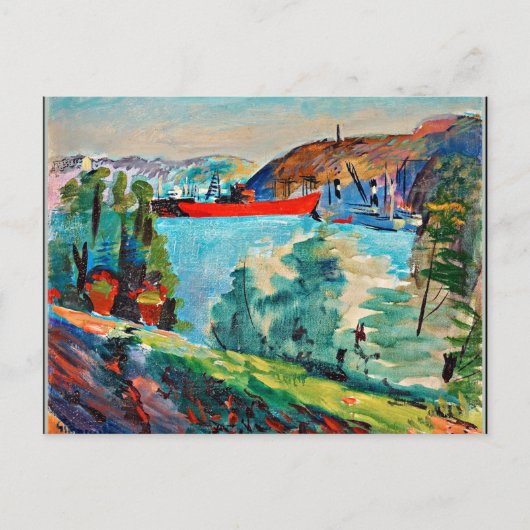 Uitzicht van Waldemarsudde over Kvarnholmen Briefkaart (Voorkant)