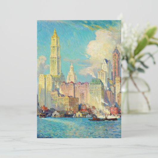 Uitzicht van Wall Street | Colin Campbell Cooper (Staand voorkant)