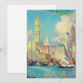 Uitzicht van Wall Street | Colin Campbell Cooper (Voorkant / Achterkant)