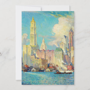Uitzicht van Wall Street   Colin Campbell Cooper