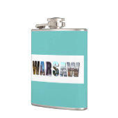 Uitzicht van Warschau Polen Heupfles (Links)