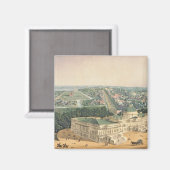 Uitzicht van Washington, geb. door E. Sachse & Co. Magneet (Voorkant / Achterkant)