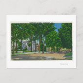 Uitzicht van Washington Street Briefkaart (Voorkant)