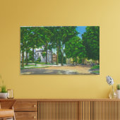 Uitzicht van Washington Street Canvas Afdruk (Insitu (Woonkamer))