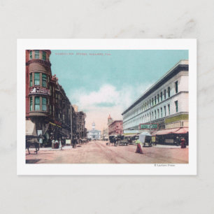 Uitzicht van Washington Street Oakland, CA Briefkaart