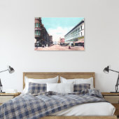 Uitzicht van Washington Street Oakland, CA Canvas Afdruk (Insitu (Slaapkamer))