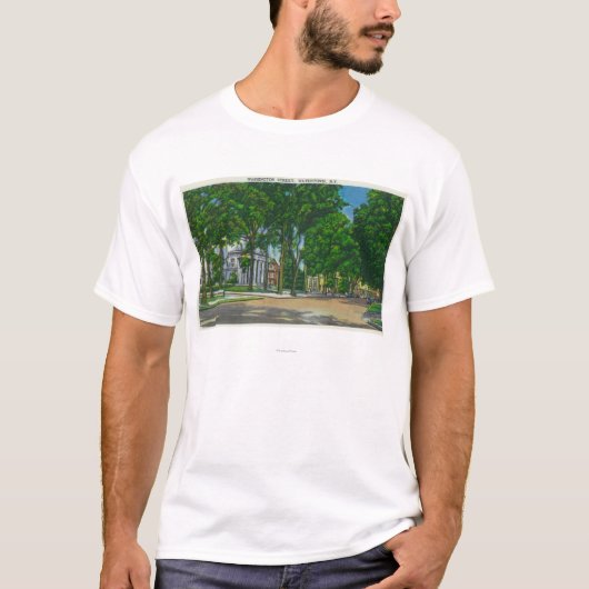 Uitzicht van Washington Street T-shirt (Voorkant)