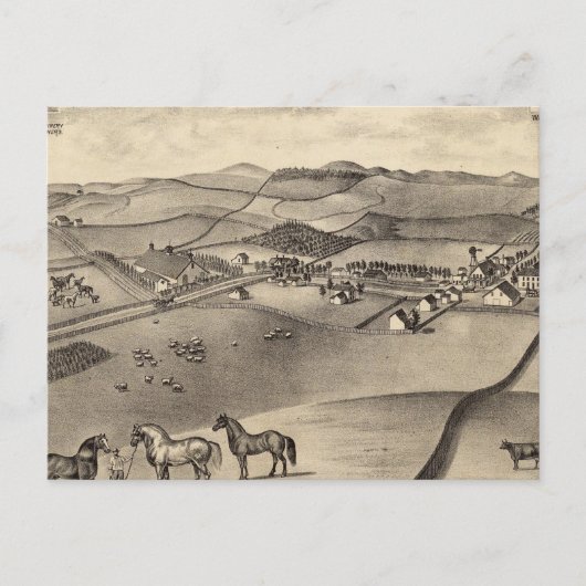 Uitzicht van Washoe Corners en de Res Briefkaart (Voorkant)