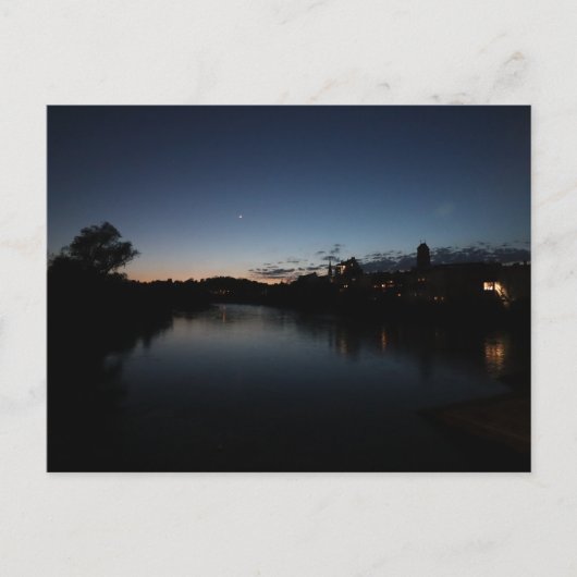 Uitzicht van Wasserburg am Inn vanaf de Rote Innbr Briefkaart (Voorkant)