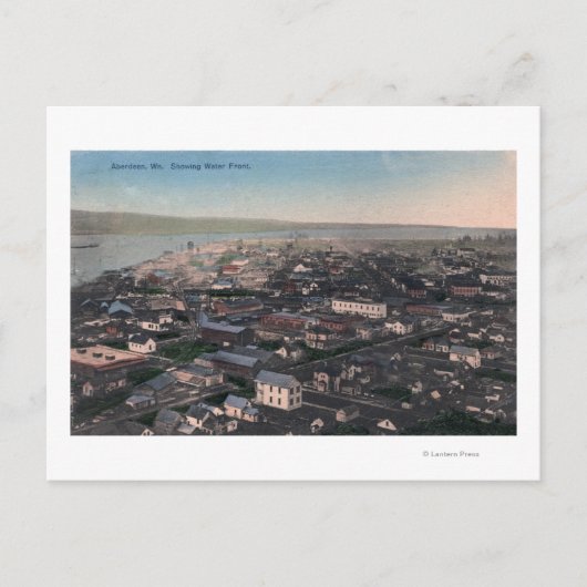 Uitzicht van Waterfront en City Briefkaart (Voorkant)