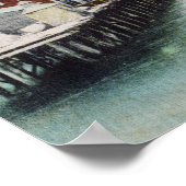 Uitzicht van Waterfront & TownDouglass, AK Poster (Hoek)