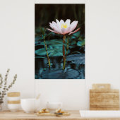 Uitzicht van waterLily bij het Inle Lake Poster (Keuken)