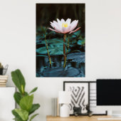 Uitzicht van waterLily bij het Inle Lake Poster (Thuiskantoor)