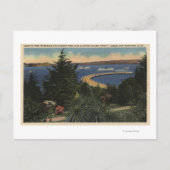 Uitzicht van waterparkpromenade & pier briefkaart (Voorkant)