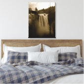 Uitzicht van Waterval Canvas Afdruk (Insitu (Slaapkamer))