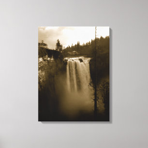 Uitzicht van Waterval Canvas Afdruk