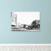 Uitzicht van Webster Street Canvas Afdruk (Insitu (Houten vloer))