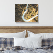 uitzicht van weg tussen bos canvas afdruk (Insitu (Slaapkamer))