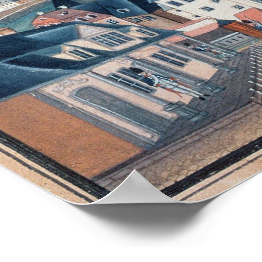 Uitzicht van Weimar met het kasteel van Wilhelmsbu Poster (Hoek)