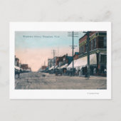 Uitzicht van Wenatchee Avenue Briefkaart (Voorkant)