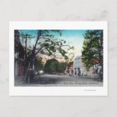 Uitzicht van West Elm Street Lodi, CA Briefkaart (Voorkant)