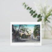 Uitzicht van West Elm Street Lodi, CA Briefkaart (Staand voorkant)