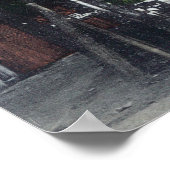 Uitzicht van West Elm Street Lodi, CA Poster (Hoek)