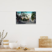 Uitzicht van West Elm Street Lodi, CA Poster (Keuken)