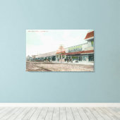 Uitzicht van West Main StreetTurlock, CA Canvas Afdruk (Insitu (Houten vloer))