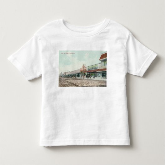 Uitzicht van West Main StreetTurlock, CA Kinder Shirts (Voorkant)