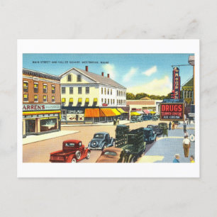  Uitzicht van Westbrook, Maine, Briefkaart