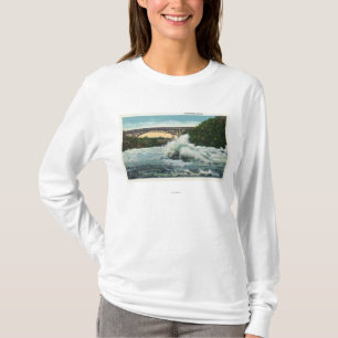 Uitzicht van Whirlpool Rapids Bridge en Whirlpool T-shirt