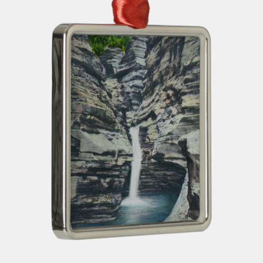 Uitzicht van Whispering-Herfsten Metalen Ornament (Rechts)