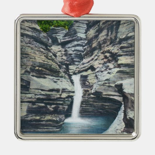 Uitzicht van Whispering-Herfsten Metalen Ornament (Voorkant)