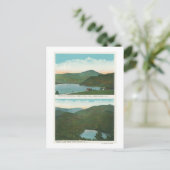 Uitzicht van Whiteface Mt uit Signal Hill, Heart Briefkaart (Staand voorkant)