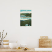 Uitzicht van Whiteface Mt uit Signal Hill, Heart Poster (Keuken)