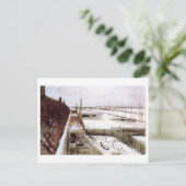 Uitzicht van Window of Studio, Van Gogh Fine Art Briefkaart (Staand voorkant)