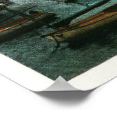 Uitzicht van witte olifant poster (Hoek)