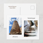 Uitzicht van woestijn Watchtower 2 Briefkaart (Voorkant / Achterkant)