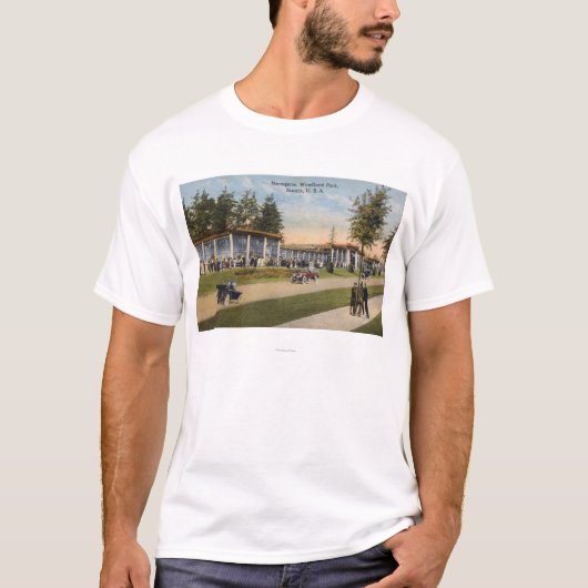 Uitzicht van Woodland Park Menagerie T-shirt (Voorkant)