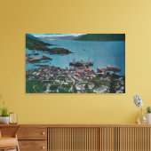 Uitzicht van Wrangell, Alaska Wrangell, AK Canvas Afdruk (Insitu (Woonkamer))
