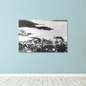 Uitzicht van Wrangell, foto Alaska Canvas Afdruk (Insitu (Houten vloer))