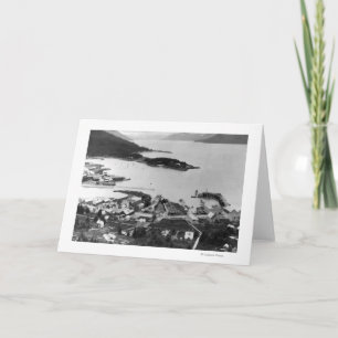 Uitzicht van Wrangell, foto Alaska Kaart