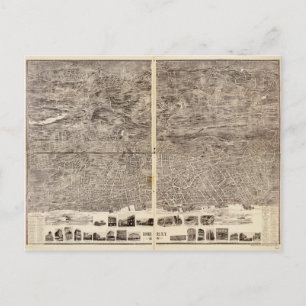 Uitzicht van Yonkers, New York (1899) Briefkaart