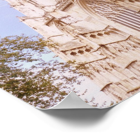 Uitzicht van York Minster Poster (Hoek)